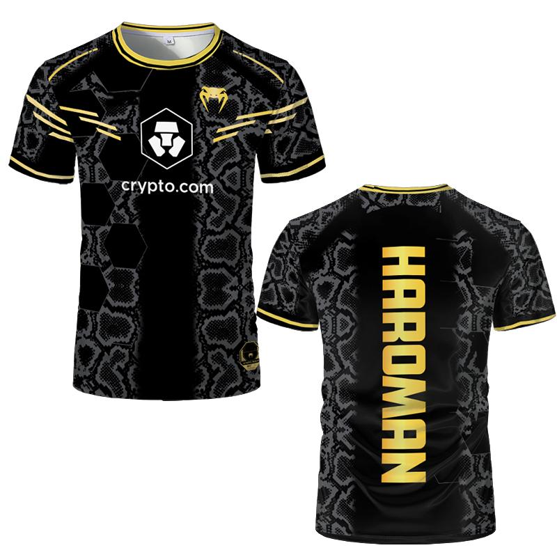 2025 Neues Herren- und Damen-Boxkampf Schnelltrocknendes T-Shirt Heiß Verkauft Kampfsport Extremsport Top 3D-Druck Kurzarm 6XL XS grün