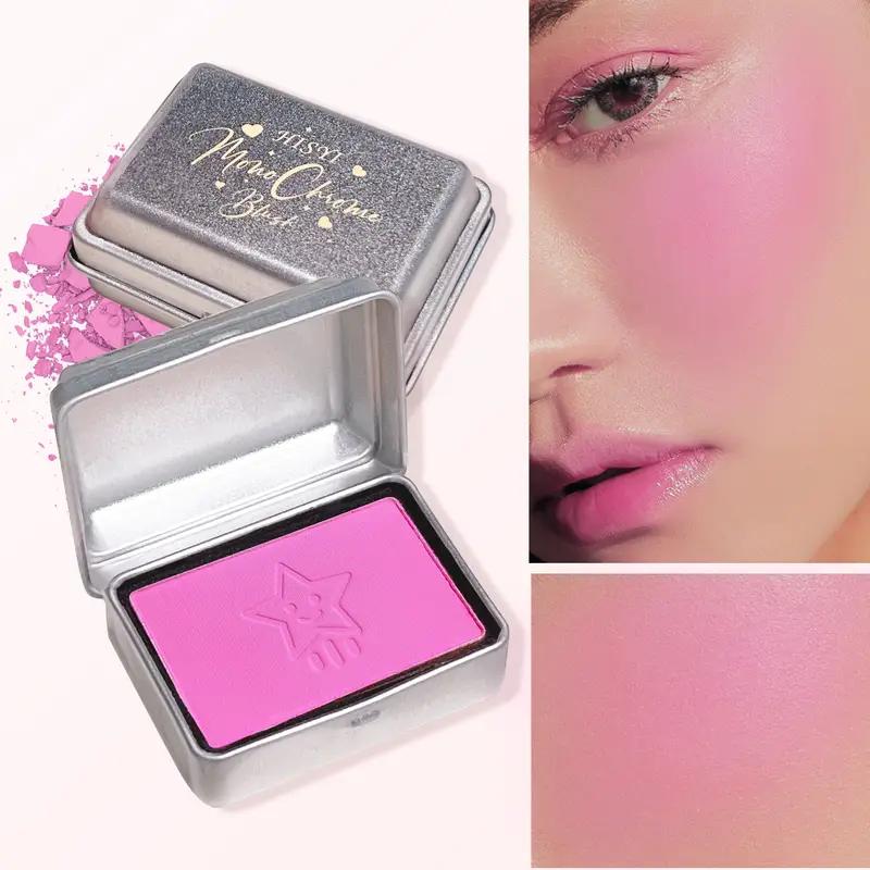 Wasserfestes, seidig-mattes Rouge-Puder | 4 Farboptionen | Kompaktes Bügeleisen-Design | Langanhaltende, makellose Hauttonverbesserung 04