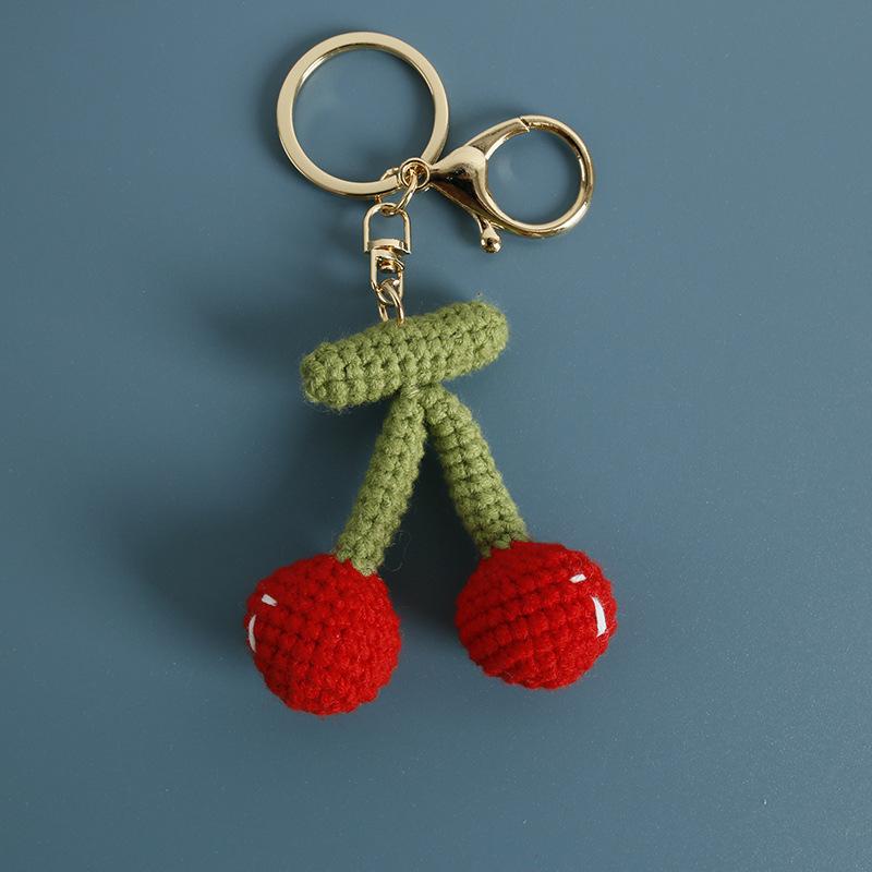 Einzigartiges Karambolen-Design Häkel-Schlüsselanhänger Niedliche Zitronenpuppe Gestrickter Schlüsselanhänger Handgemachte Häkel-Schlüsselanhänger Individuelle Accessoires