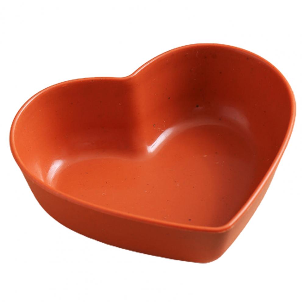 Servierplatte Abwaschbar Nordischer Stil Packung Lebensmittel Barbecue Würzteller Dessertschale für Küche Heart