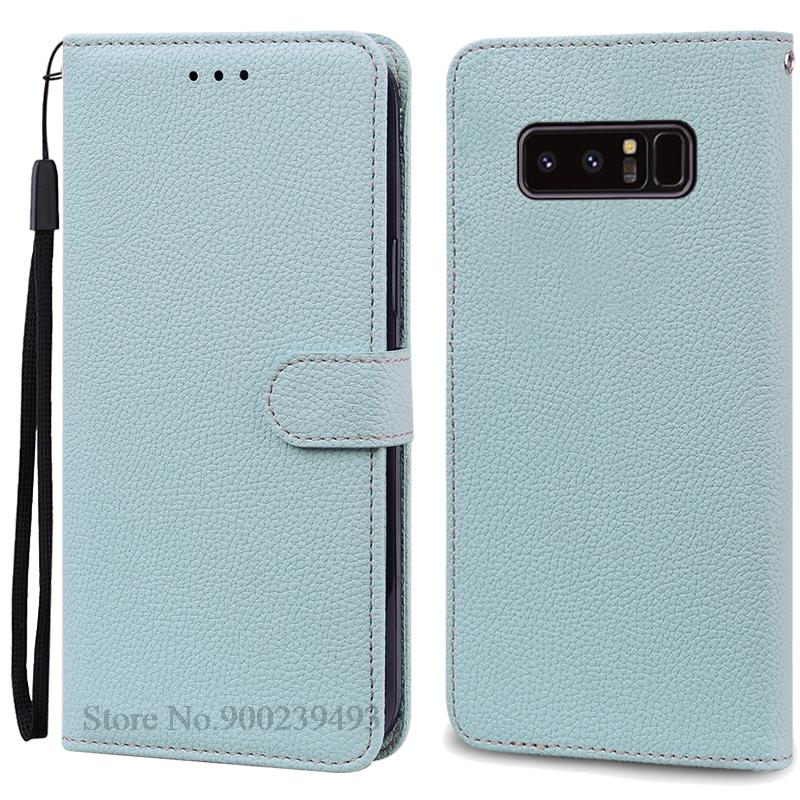Note 8 Hülle für Samsung Galaxy Note 8 Hülle N950F N950 Brieftasche Leder Flip Hülle für Samsung Note8 Hülle Buch Cover Coque Fundas For Samsung Note 8 hellblaue
