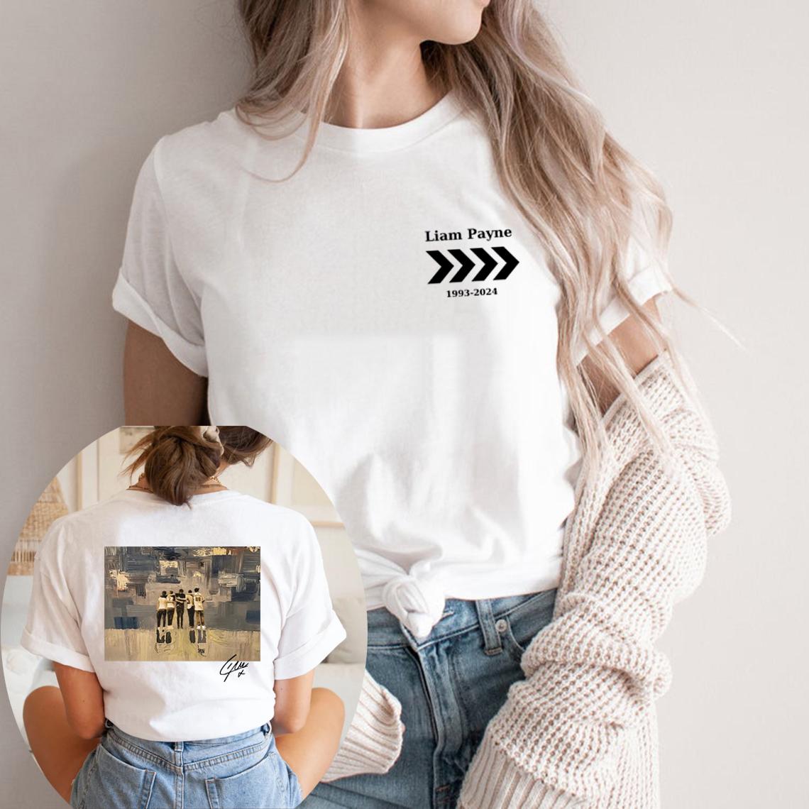 Liam Payne Choose Love T-Shirts Liam Payne Tribut T-Shirt in Erinnerung an Liam Payne Grafik T-Shirts Vintage Kurzarm T-Shirt S weiß