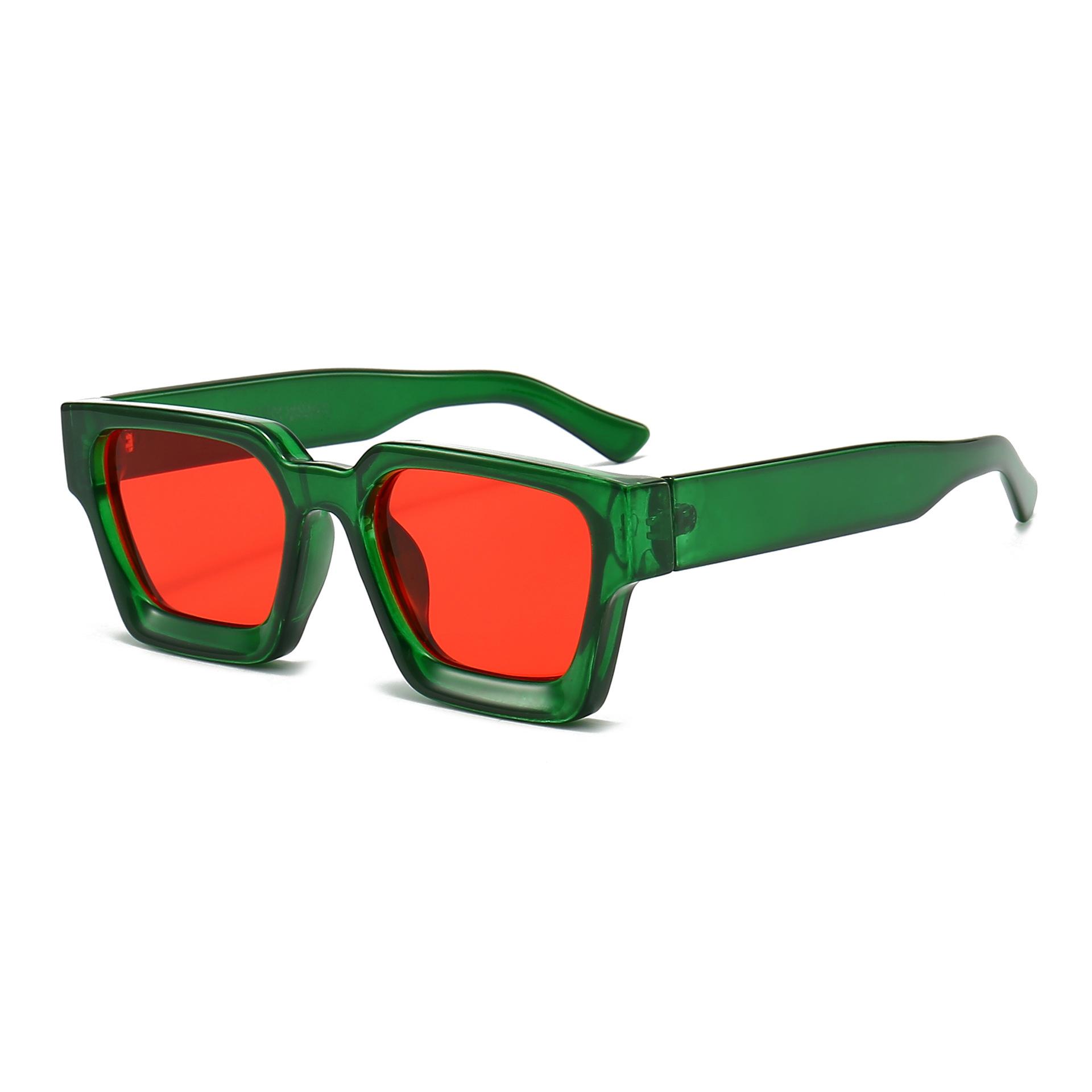 Modische quadratische Sonnenbrille für Herren, Retro-Sonnenbrille, quadratische Retro-Sonnenbrille für Damen, klassische verspiegelte Sonnenbrille, modische rechteckige Sonnenbrille für Damen