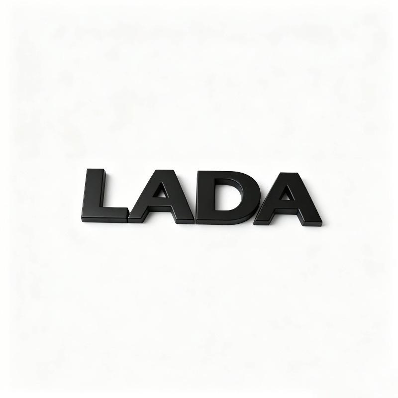 LADA personalisierte Modifikation 3D dreidimensionales Metall Autoaufkleber Heckaufkleber Buchstabenaufkleber