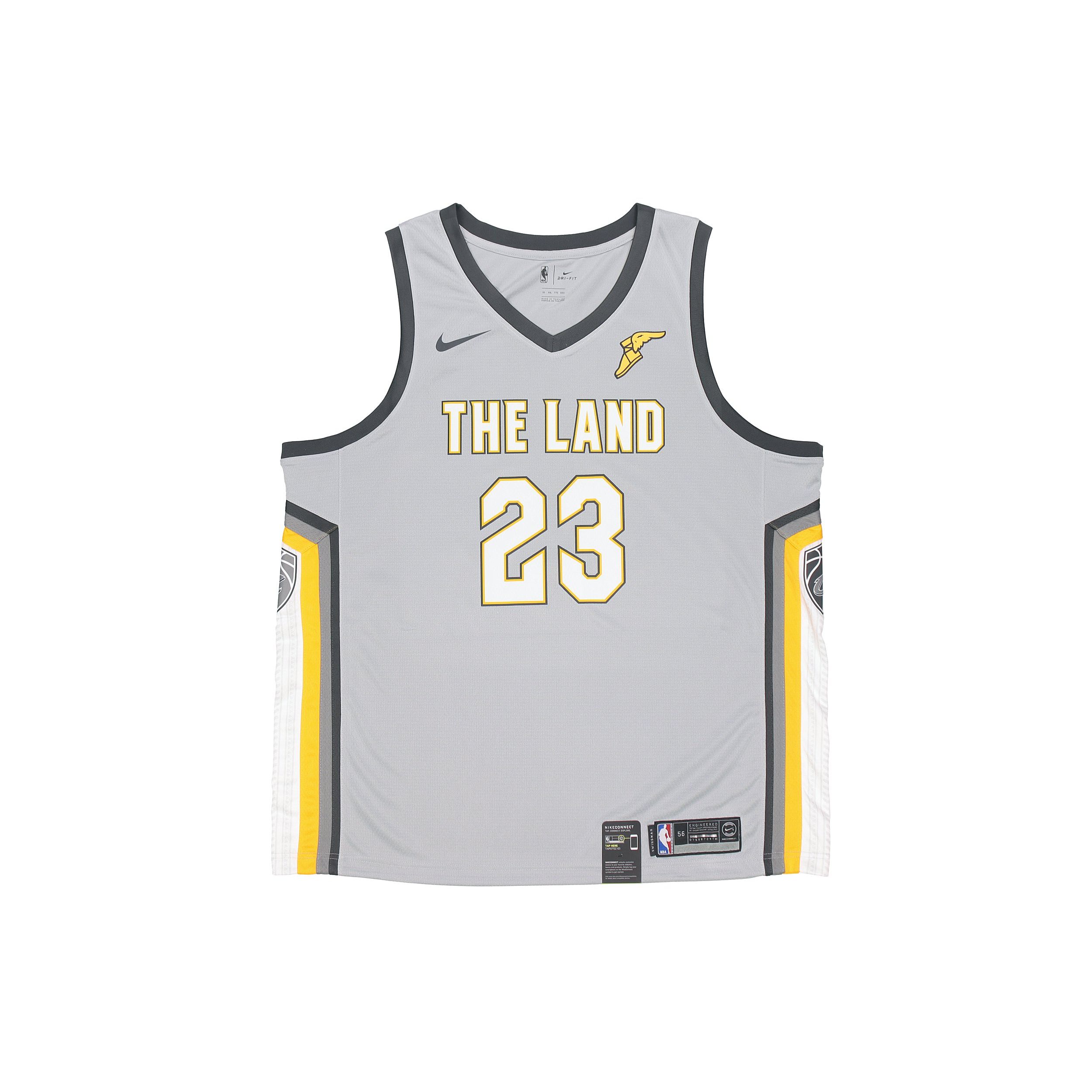 Nike NBA Swingman Trikot City Edition - Cavaliers LeBron James #23 Herren Trikot Grau 912087-007 M