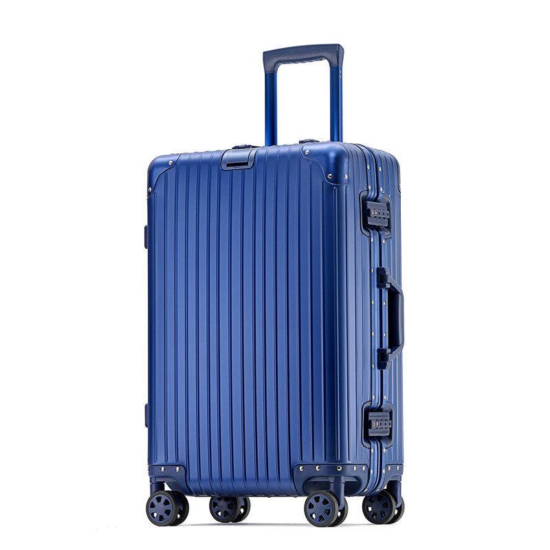 20  Deutscher Aluminium-Magnesium Trolley Business- & Reisekoffer 24-inch Medium blau