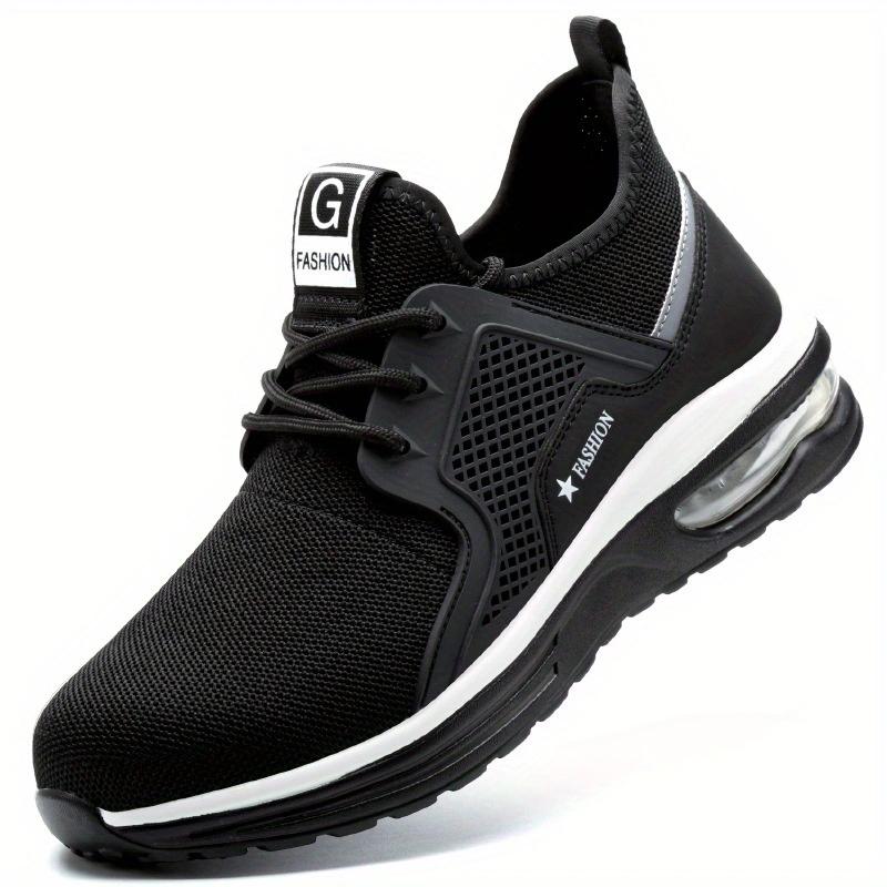 Sicherheitsschuhe mit Stahlkappe für Herren und Damen, Arbeitsschuhe, leicht, atmungsaktiv, unzerstörbar, Arbeitsschuhe, Herren, Sicherheitsstiefel 44