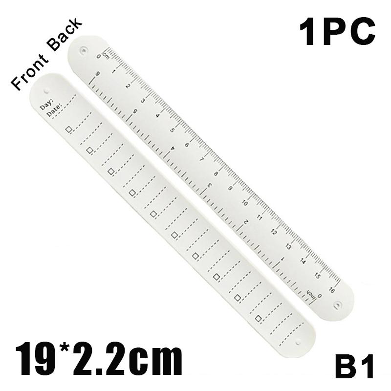 Silikon-Armband Notizblock-Armband Armband Notizbuch Wiederverwendbar Abwischbar To-Do-Liste Armband Gebogenes Lineal Multifunktional B1