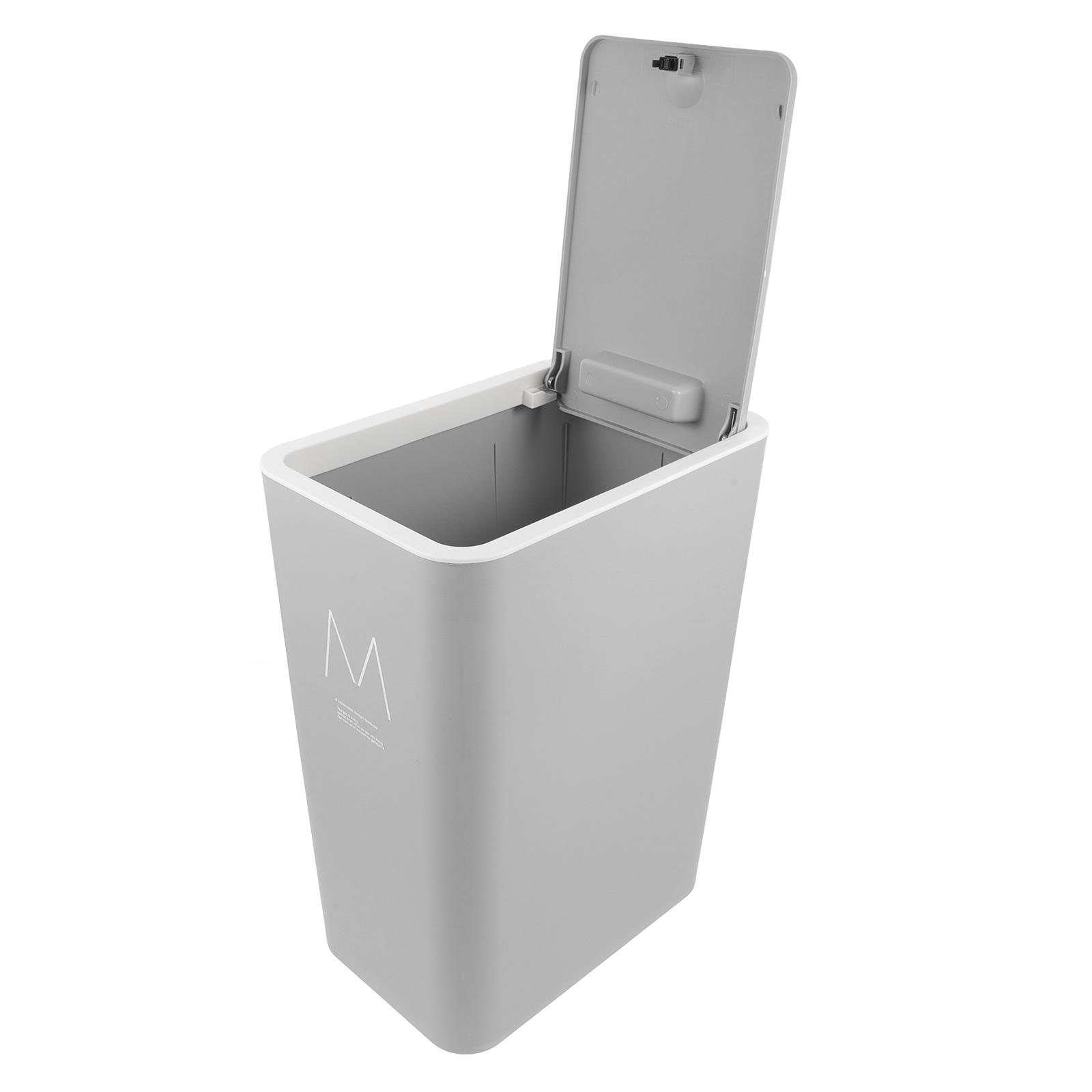 15 L Mülleimer Büro Mülleimer Müll Papierkorb Altmodisch 3400X2550X1750CM Windel Dunkelgrau für Küche white