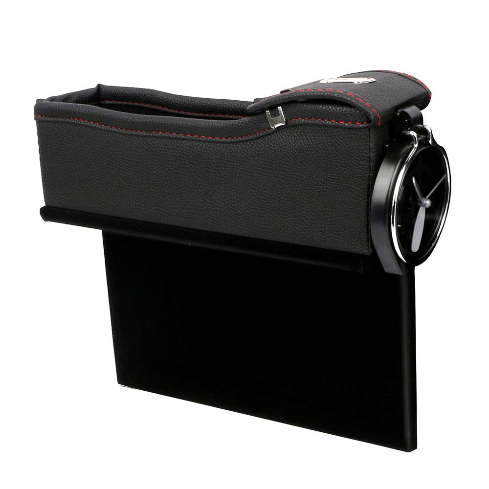 Sakan Autoaufbewahrung Seite Kleinartikel Sitzspalt Autoseite Sitzseite Getränke Saft Einstecktyp Box, Ablage, Aufbewahrung, Tasche, Multifunktionale Aufbewahrung, Ablage, schwarz
