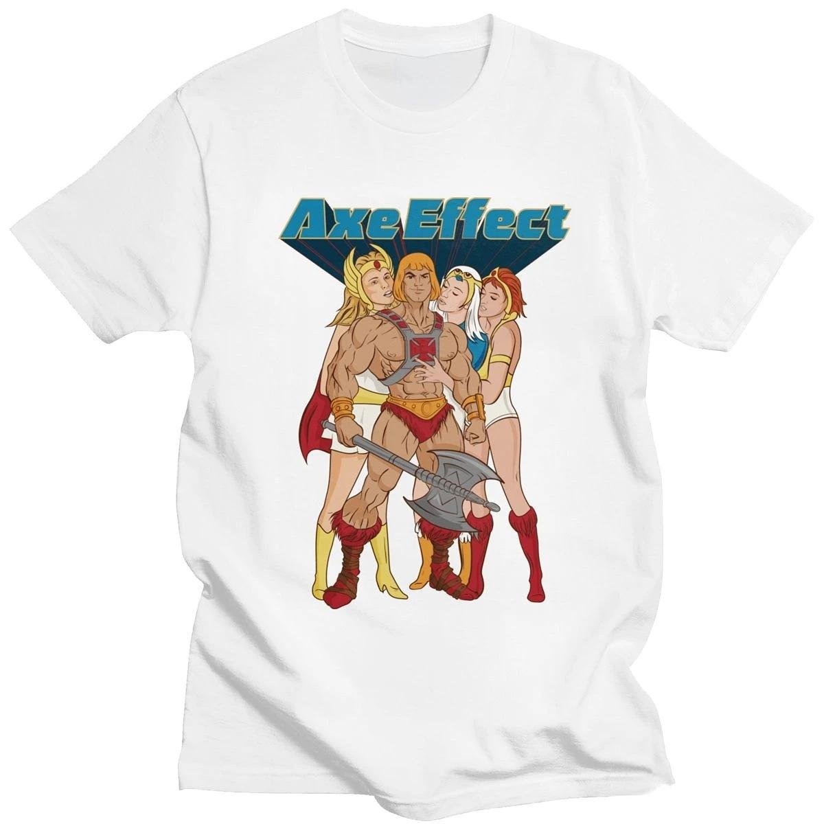 Persönlichkeit T-Shirt Unisex He-Unisex Und Die Masters Of The Universe T-Shirt Kurzarm T-Shirt Lässig The Axe Effect T-Shirt Top 3XL