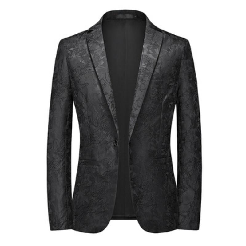 Herren Frühling Business Gesellschaftsanzug Jacke Herren Einreiher Dünne Herren Jacquard Blazer Mäntel 6XL