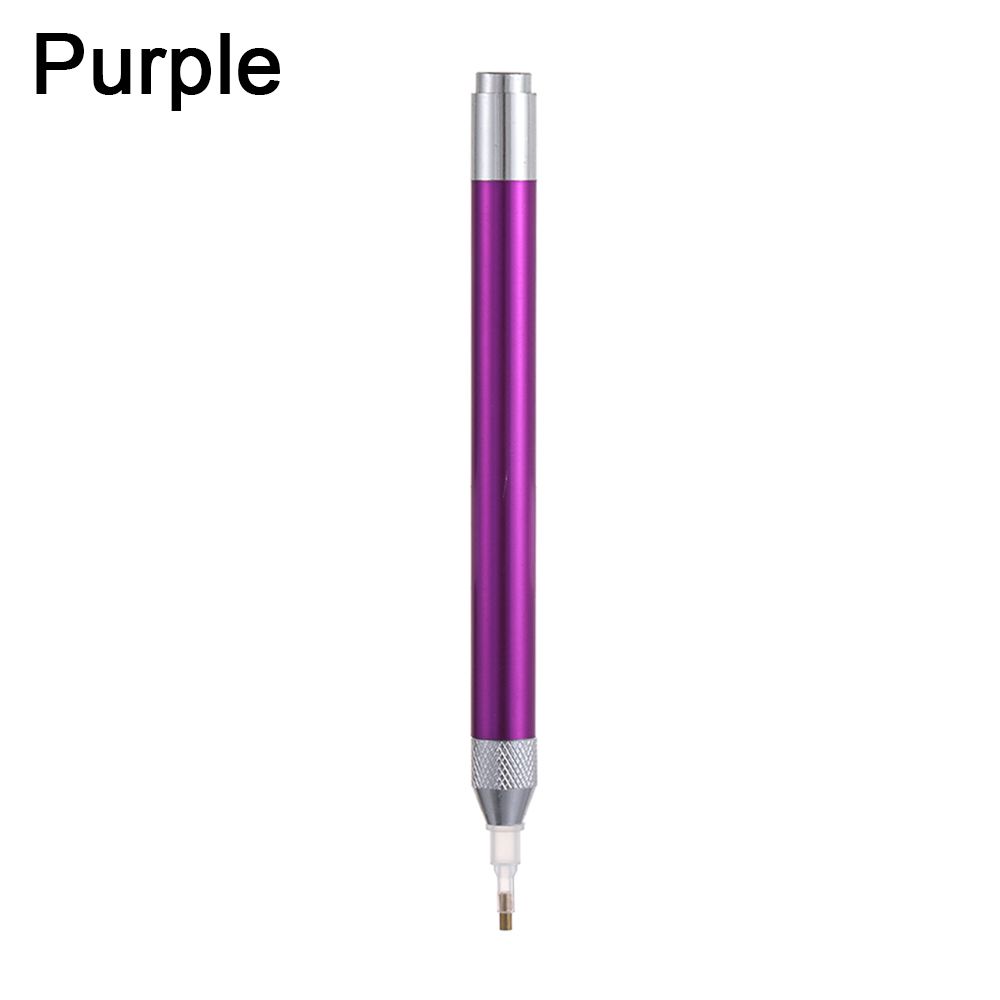 Kreuzstich-Stickerei, 5D-Diamant-Malwerkzeug, Diamant-Malstift, Punktbohrstift, Beleuchtung violett