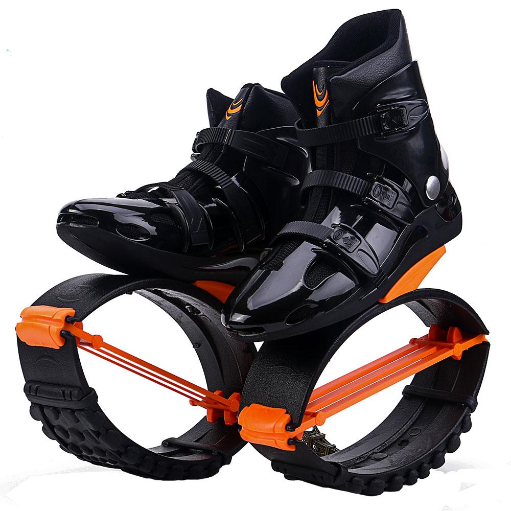Känguru-Springschuhe für drinnen und draußen, Fitness- und Bodybuilding-Rebound-Schuhe XXL 42-44 orange/schwarz