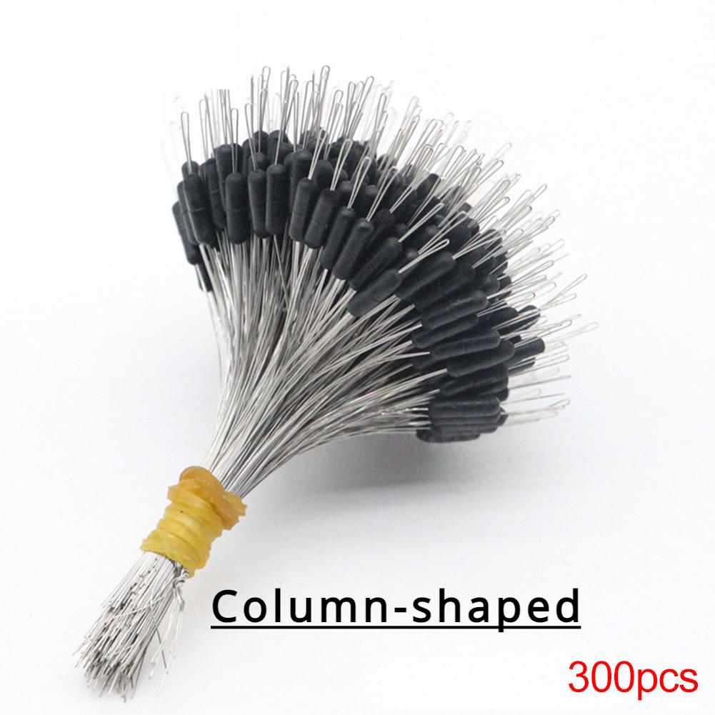 300 teile/paket Silicon Angelschnur Raum Bean Stopper Zylinder Oval Float Platinen Stoppt Angelausrüstung L & Column-shaped