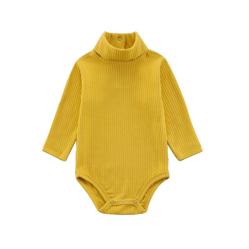 Baumwolle Baby Body Frühling Herbst Baby Junge Mädchen Kleidung für Neugeborene Körper Kinder Overall Babys Kleinkind Bodys Säuglings Kleidung 12M(80) gelb
