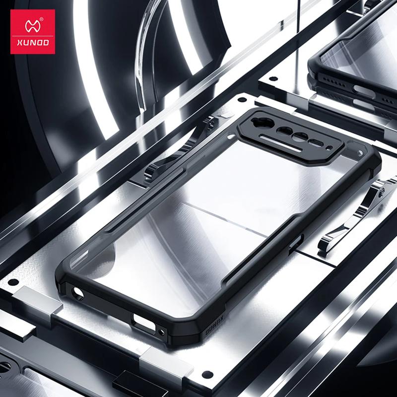 Für Asus ROG6 ROG Phone 6 Pro 6D Ultimate Hülle XUNDD Hülle Airbag Anti-Fall Bumper Schutzhüllen Transparente Handyhülle For ROG Phone 6 Pro schwarz