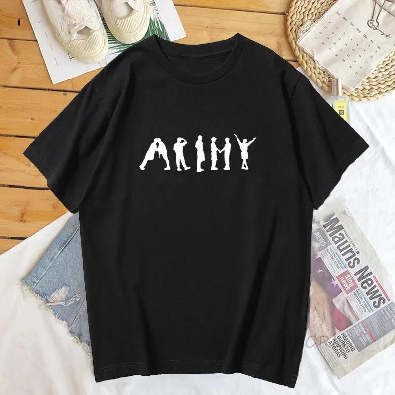 K Pop T-Shirt Streetwear Damen Army J-Hope T-Shirt Permission To Dance Herrenbekleidung Bangtan Kpop Merch Top Streetwear Tees 2XL