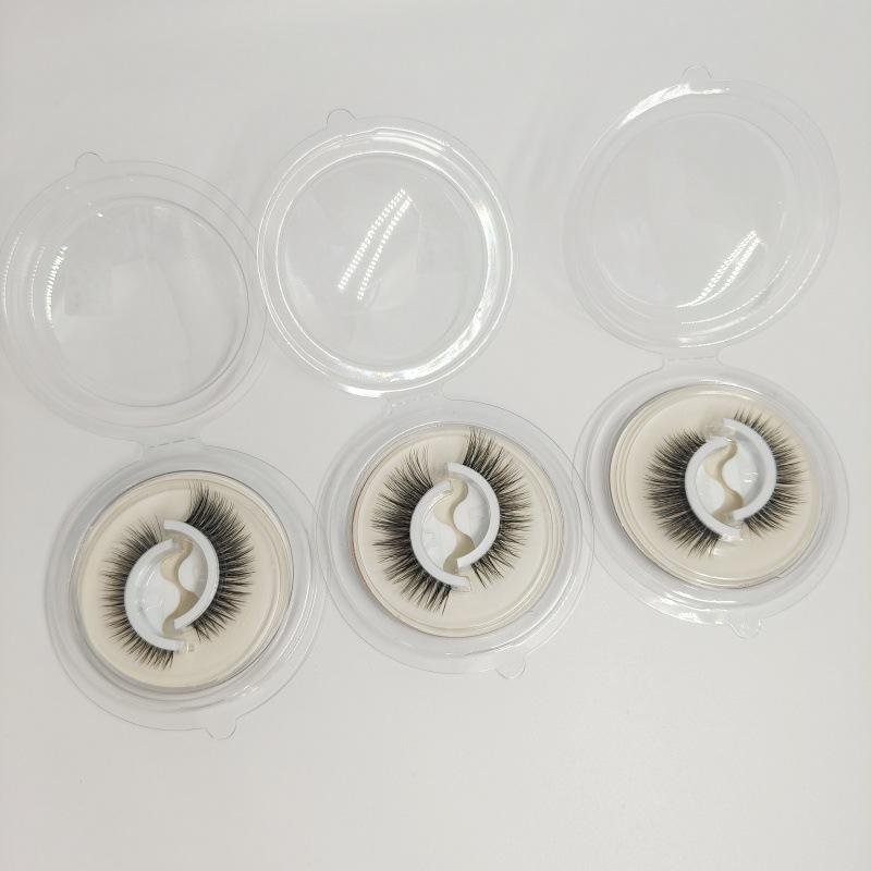 Selbstklebende Faux Mink Lashes Falsche Wimpern 3 Paar Wimpern Wispy Natural Lashes Verlängerung Augen Make-up 3 pairs
