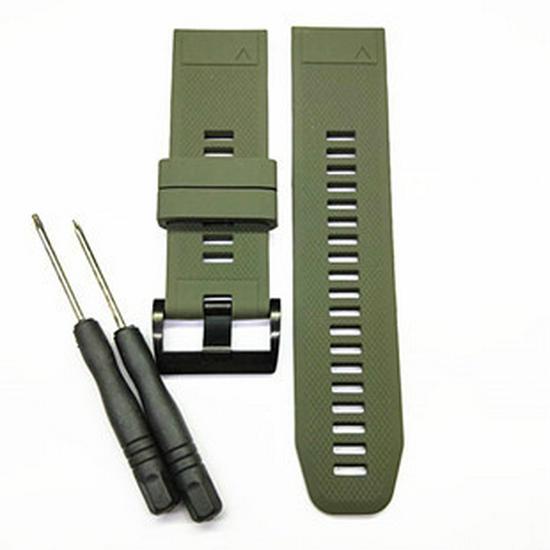 Garmin fenix Schnellverschluss Silikon Uhrenarmband für fenix 5/5S/5X, 6X, 7X, 3/3HR 20mm armee grüne