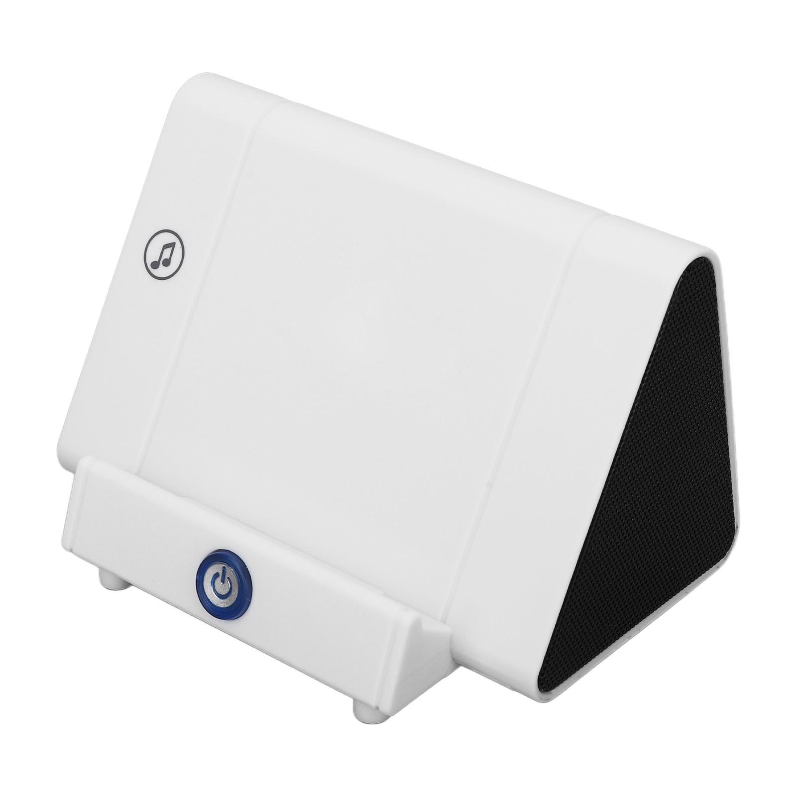 Handy Ständer Lautsprecher Induktion Klarer Klang Wiederaufladbarer Tragbarer Halter Lautsprecher weiß