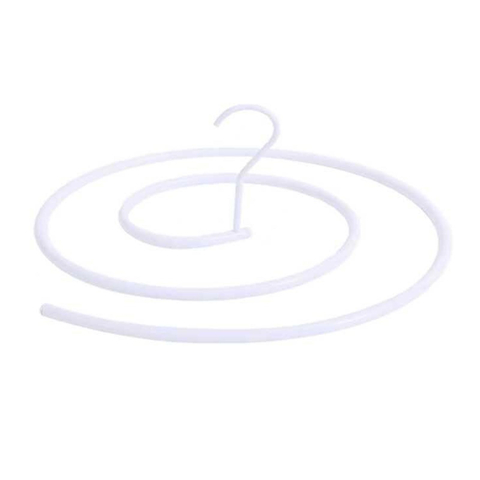 Spiral-Kleiderbügel, platzsparend, rostfreier Edelstahl, für große Bettdecken und Bettwäsche.