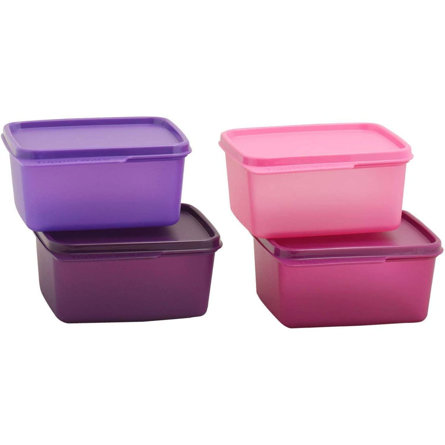 Tupperware Keep Tab Kunststoffbehälter-Set, 500 ml, 4er-Set, Mehrfarbig