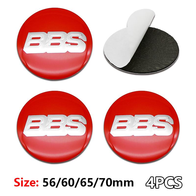 4 Stück 56/60/65/70mm Automobil-Nabenabdeckung Aufkleber BBS modifizierte Reifenmittelabdeckung 0924 modifizierter Basisaufkleber Zubehör Zubehör 56mm