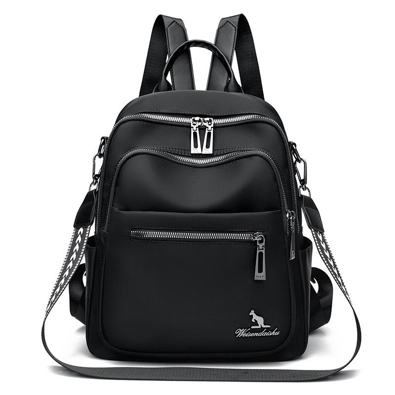 Neuer Rucksack Modisch und Vielseitig Rucksack mit Großer Kapazität Shopping-Rucksack Reise-Freizeitrucksack Damentasche black