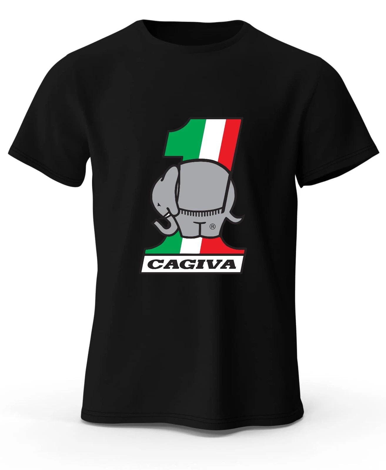 CAGIVA MOTO ITALY T-SHIRT CAGIVA Castiglioni Giovanni Varese MOTO- T-Shirt- Cartoon Wacky Races Sommer Personalisiert Locker Baumwolle M bunt