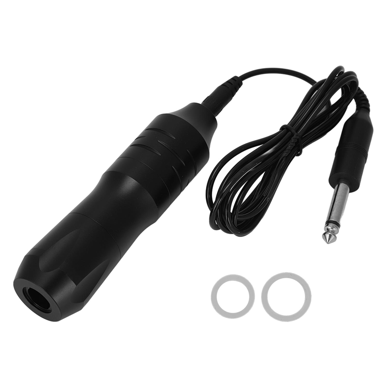 Rotary Tattoo Stift Maschine Drahtlose Aluminium Legierung Rahmen Tattoo Patrone Maschine Nadeln Gun DC schwarz