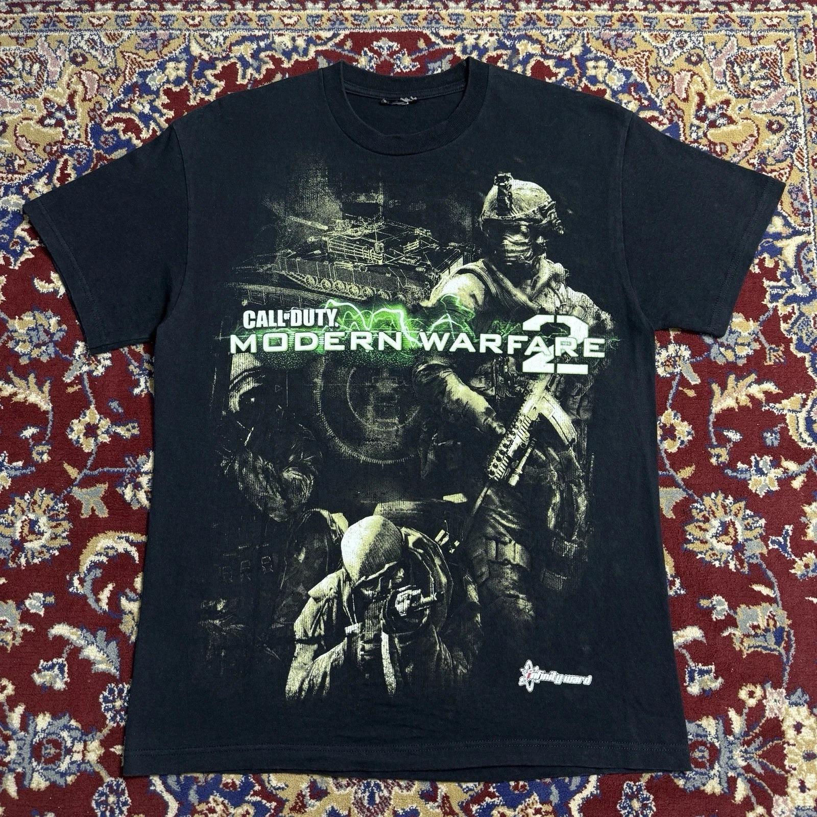 2009 Retro Call of Duty Modern Warfare 2 Herren T-Shirt Oversized Y2k T-Shirt Frühling Sommer Neuer Stil Unisex Lässiges Mode T-Shirt M bunt