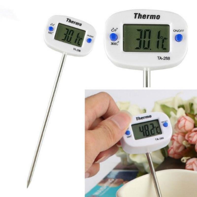 1 Pc Tragbare Home Küche Elektronische Thermometer Edelstahl Einsatz Lebensmittel Flüssigkeit Wasser Öl Lebensmittel