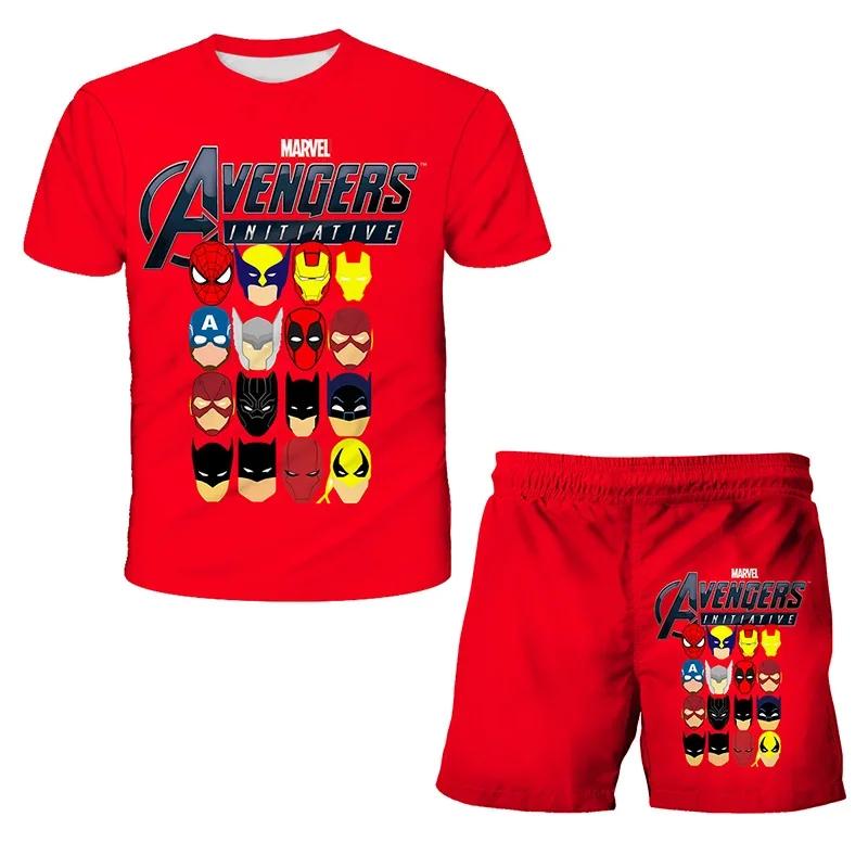 Spiderman Koreanische Kinderkleidung für Jungen Grafik-T-Shirt 3D-Druck Baby-Mädchenkleidung Jungen Kinder Set Familien-Partnerlook 110 himmelblaue