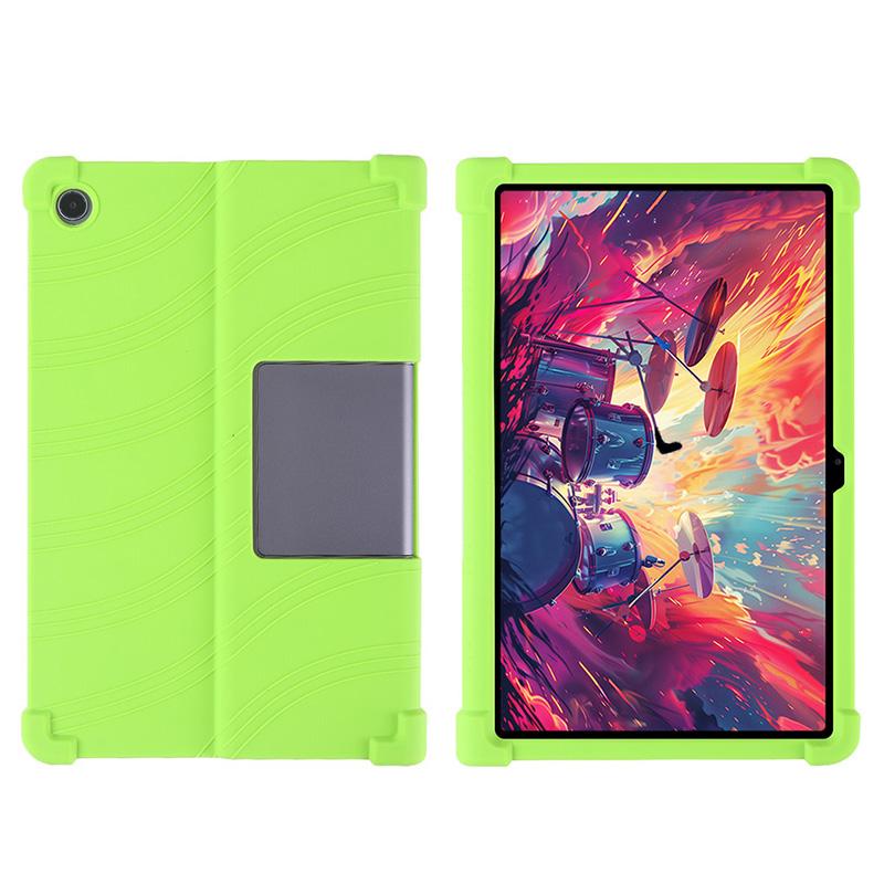 Für Lenovo XiaoXinPad Studio 11,5-Zoll-Tablet-Hülle, stoßfeste Abdeckung, Tab Plus 2024 TB351FU, weiche Silikon-Ständer-Schutzhülle Lenovo Tab Plus 2024 grün