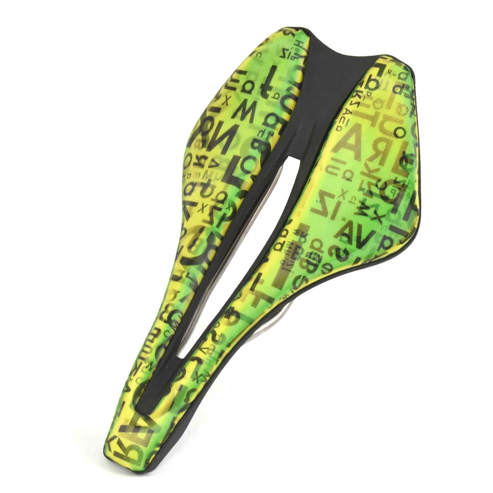 Chameleon Sattel Straße 195g Fahrradsattel Bunt Leicht Universal 7*7mm Streben Geeignet für Rennrad/Mountainbike Sattel grün