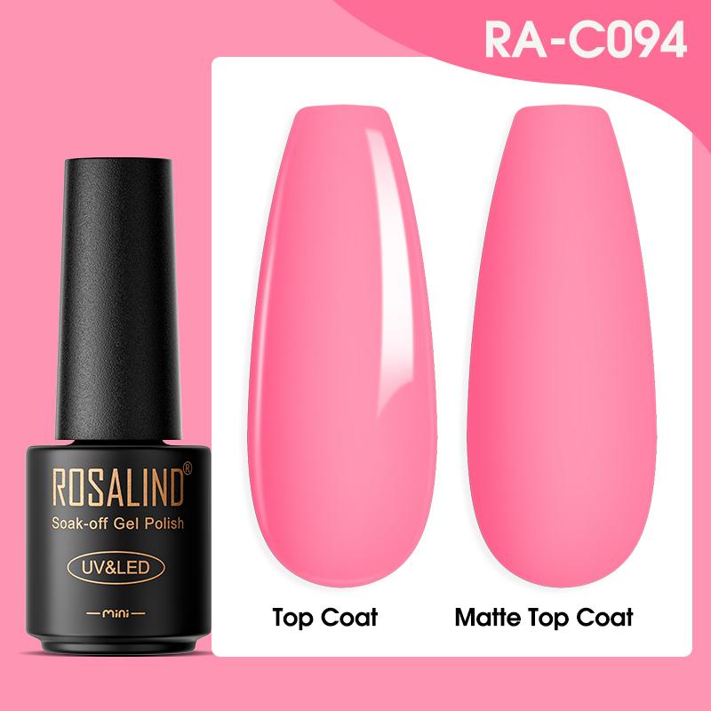 ROSALIND 7ML Regenbogen-Nagelgel-Nagellack-Set, Kunst-Gel-Nagellack-Set für die Maniküre, Soak Off UV-LED