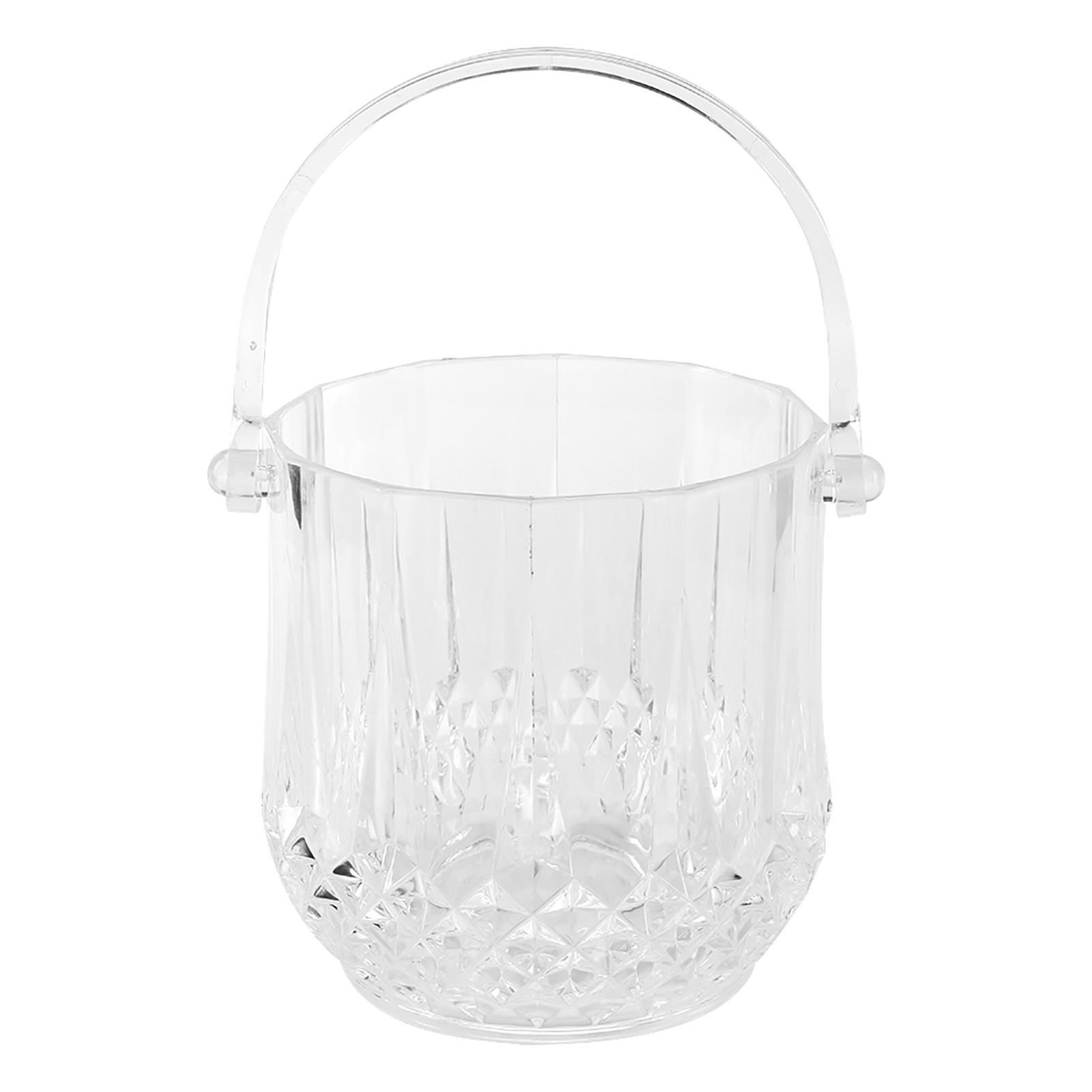 Haushalt Acryl Eis Behälter Diamant Muster Eis Eimer mit Griff Bar KTV SuppliesDiamond