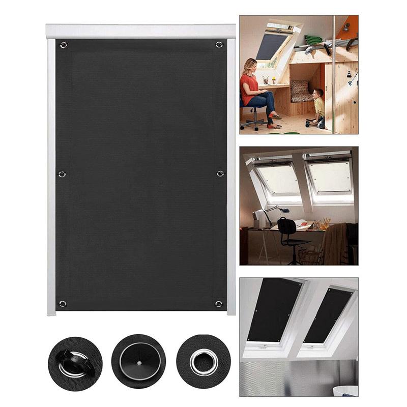 Saugnapf-Vorhang, Sonnenschutz, verstellbare Verdunkelungsrollos, faltbarer Vorhang, abnehmbares Tuch 38x75cm