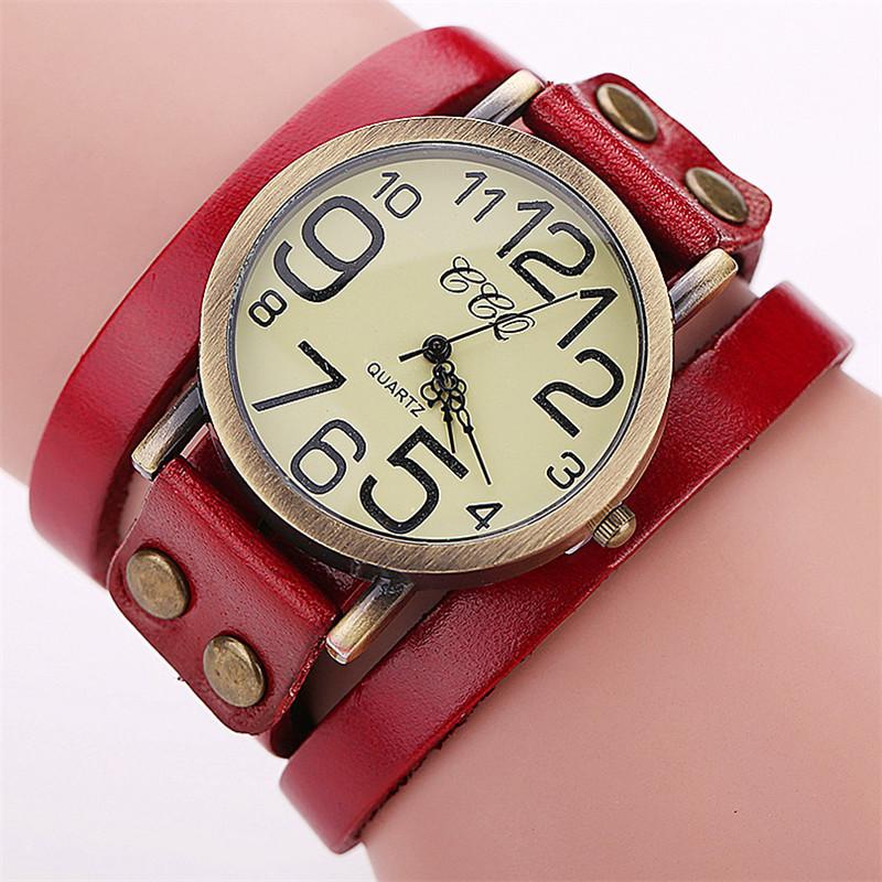 Hi Fashion Watch Luxus Damen Quarzuhr Wasserdichte Damenuhr Damen Armbanduhren rot