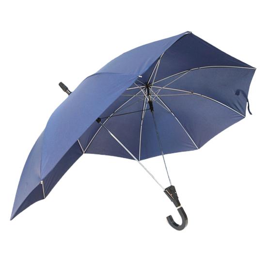 Regenschirm Double Top Straight Pole Gebogener Griff Große Flächenabdeckung Winddichter Sonnenschutz Paar Regenschirm Outdoor Supply blau
