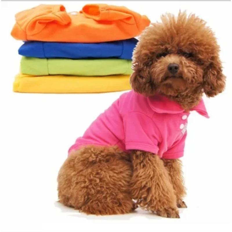 Haustierkleidung Einfarbiger Schlichter Stil Hundekleidung Katzenkleidung Baumwolle Niedliche Haustierkleidung Haustierbedarf Hundezubehör Hundejacke M