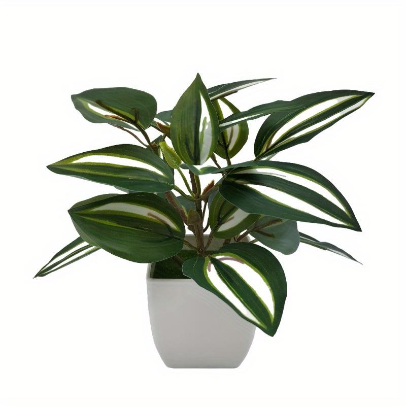 Topfpflanzen, Kunstblumen, lebensechte künstliche Pflanzen, kleiner Bonsai-Baum als Dekoration für Haus und Garten Big eyebrows plant