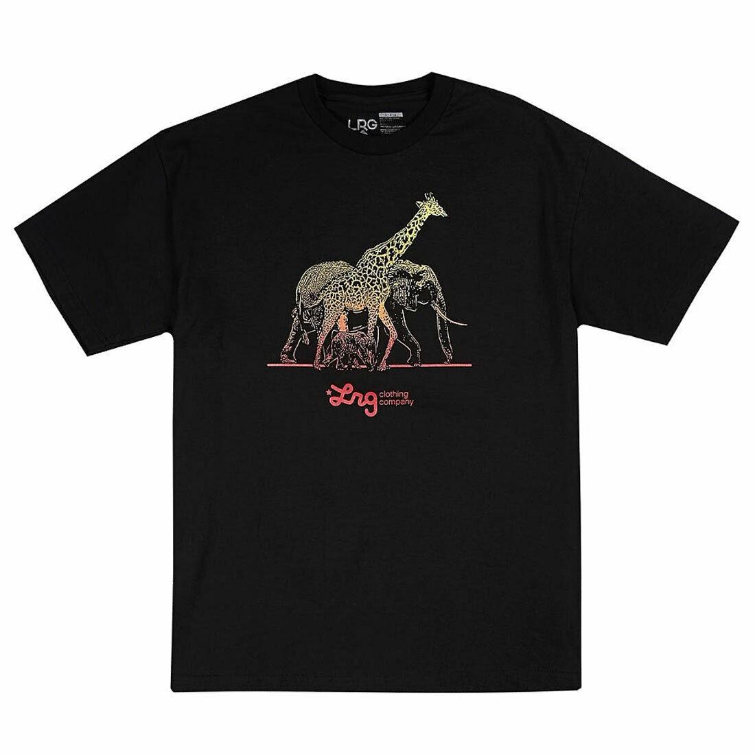 Lrg Natural Leaders Kurzarm schwarze Kleidung Bekleidung Skateboard Unisex T-Shirts L