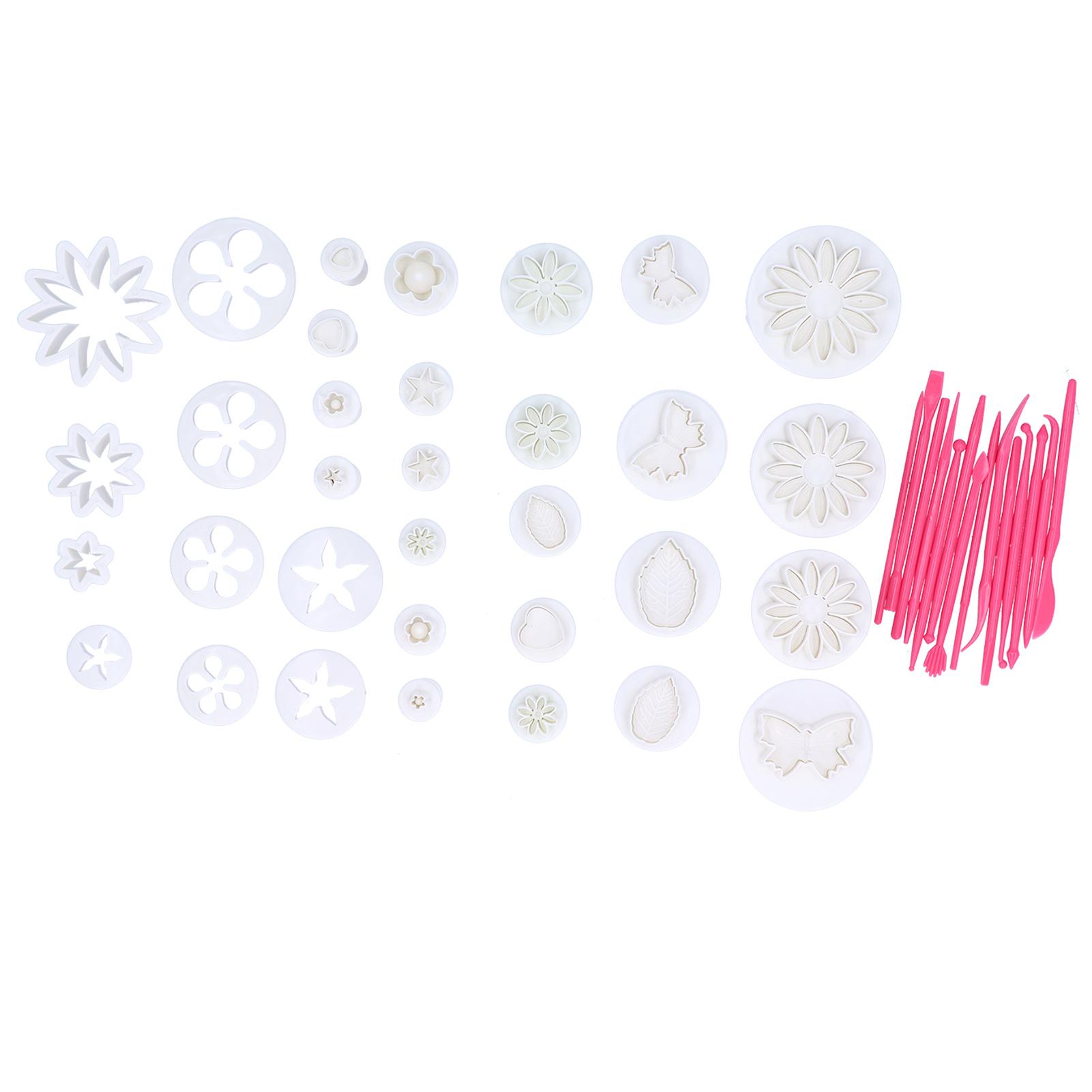 47 STÜCKE Kuchen Dekorationswerkzeuge Kekse Plätzchen Kuchenform Blumen Set Backzubehör