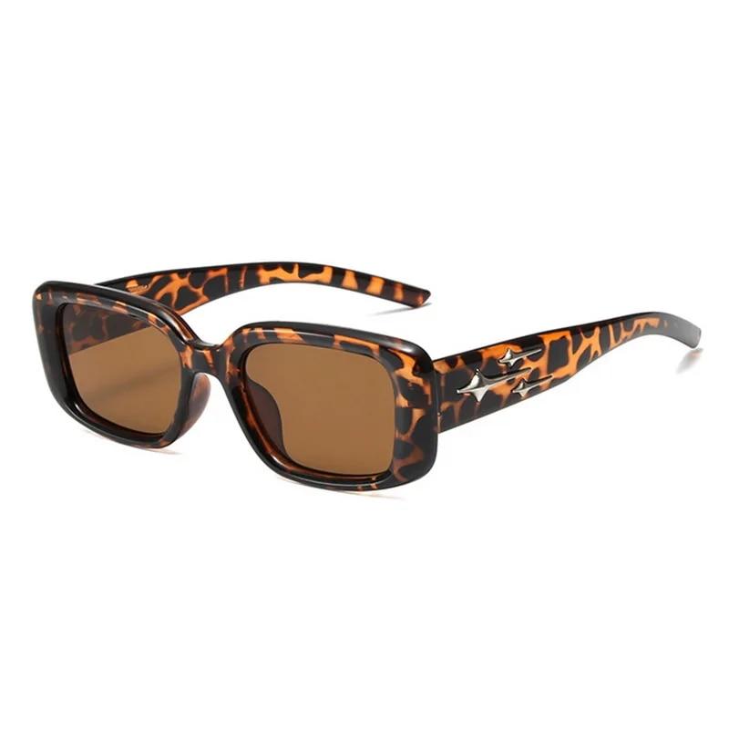 Neue kleine quadratische Sonnenbrille im Retro-Y2K-Stil für Frauen, Katzenaugen-Sonnenbrille, modische bunte Spiegelbrille, Punk-Sport-Sonnenbrille