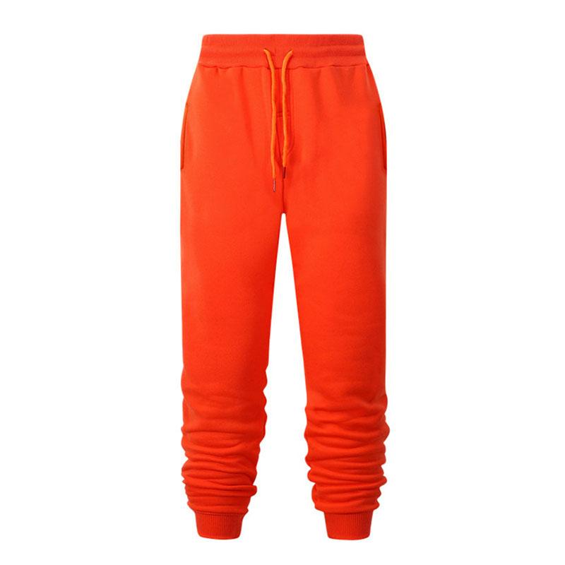 Herren Herbst und Winter Freizeithosen Sporthosen Herrenhosen Jogginghosen Hip Hop Straßenhosen L orange
