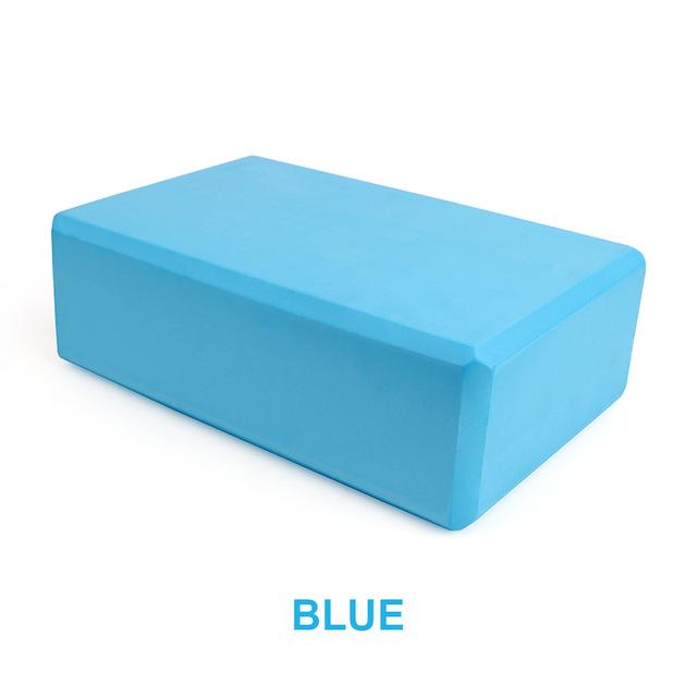 EVA Pilates Yoga Blöcke Würfel Ziegel Bolster Kissen Kissen Sport Yoga Zubehör Workout Heimübung Bodybuilding Ausrüstung blau
