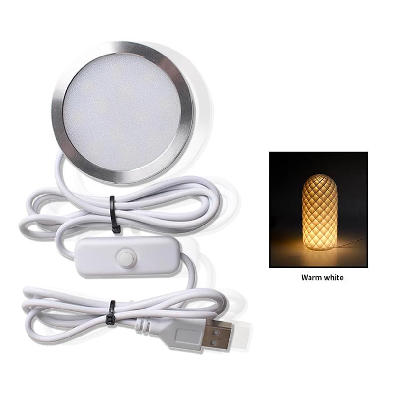 3D-Druckerteil für Bambu Lab LED-Lampen-Kit 001 DIY-Modell Hardware ohne Gehäuse Warmweiß DC 5V 3D-Drucker Einstellbares Licht-Kit Led Lamp Warm White
