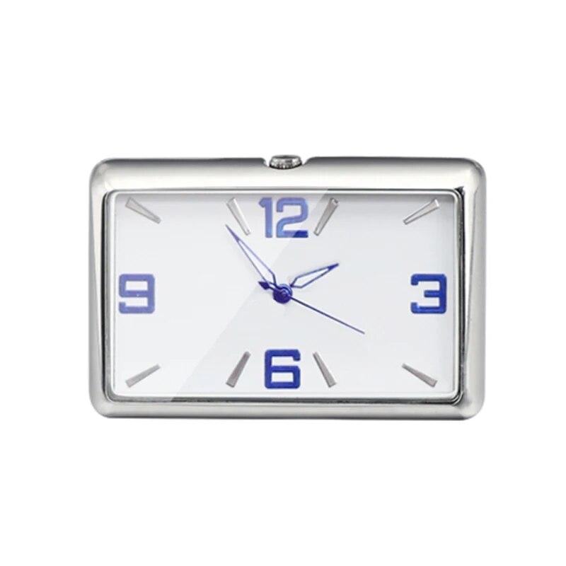 Auto Uhr Leuchtende Mini Autos Digitale Uhr Quarz Uhren Stickon Auto Ornament Zubehör B